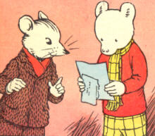 Rupert Bear and Willy Mouse